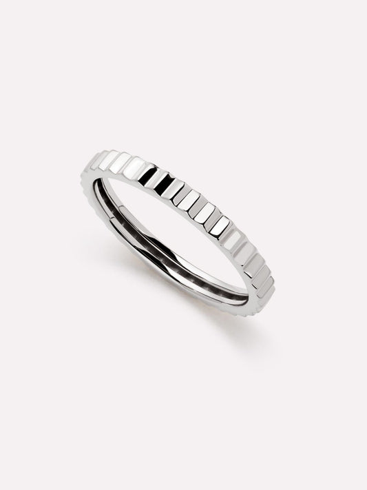 Solid White Gold - Slim Nova Ring