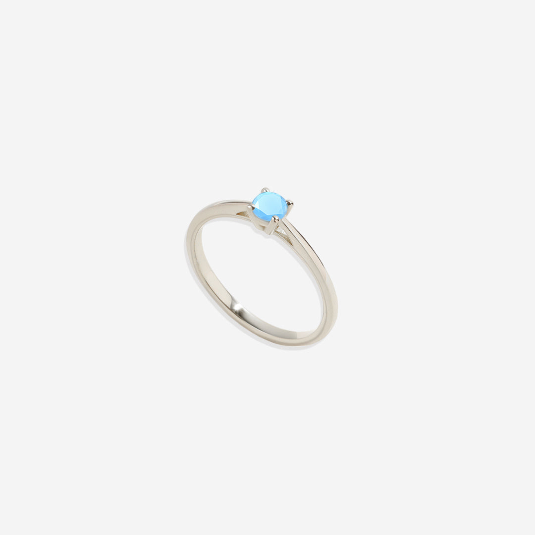 Opal Solitaire Ring