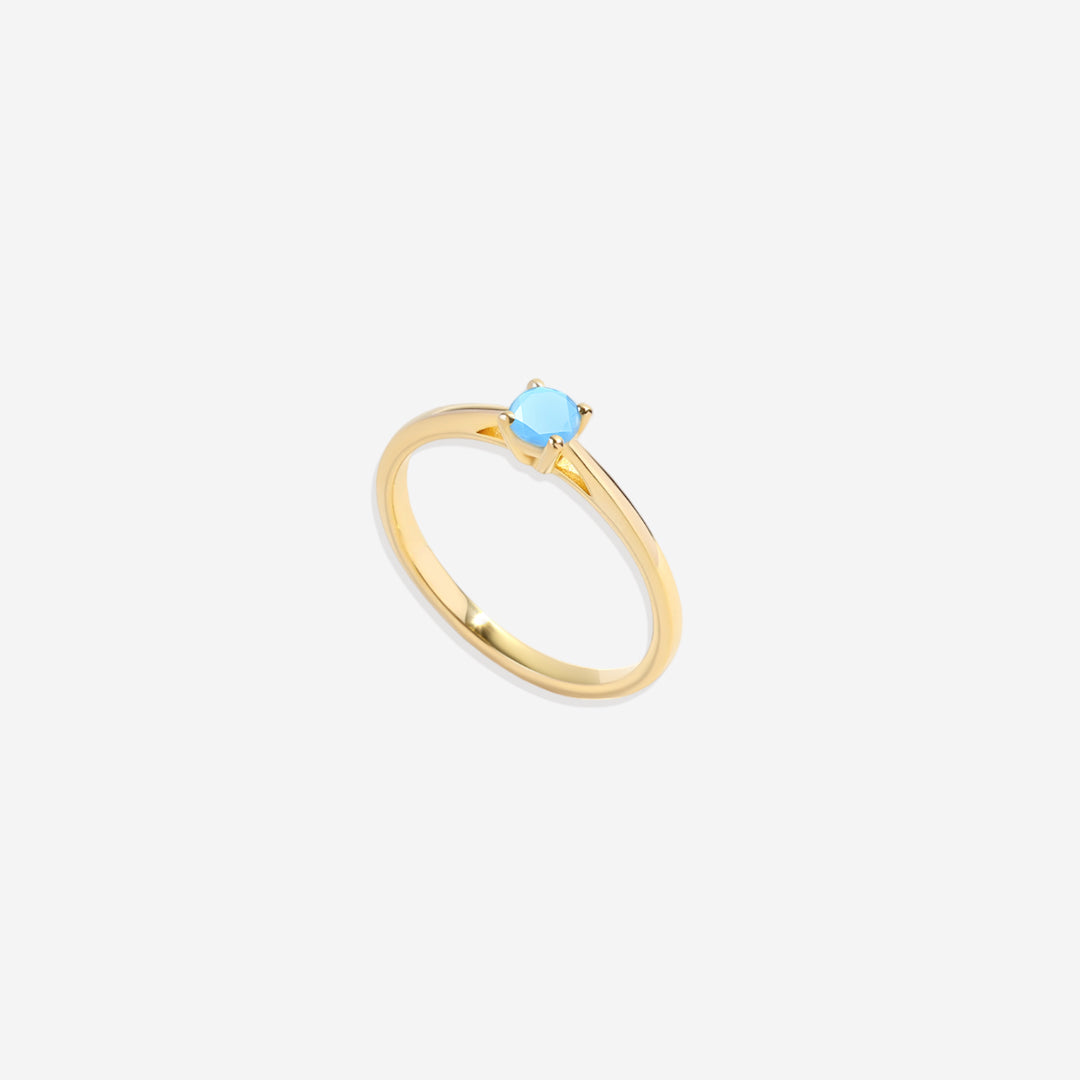 Opal Solitaire Ring