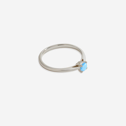 Opal Solitaire Ring