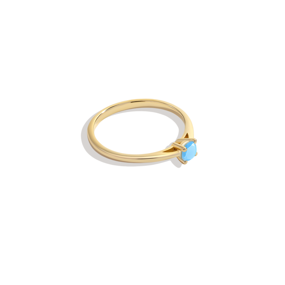 Opal Solitaire Ring