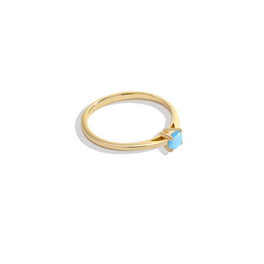 Opal Solitaire Ring