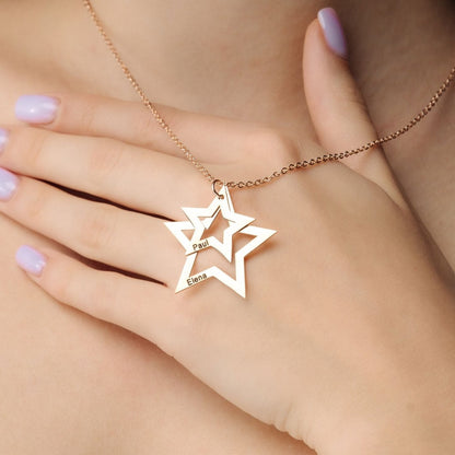 Stars Name Necklace