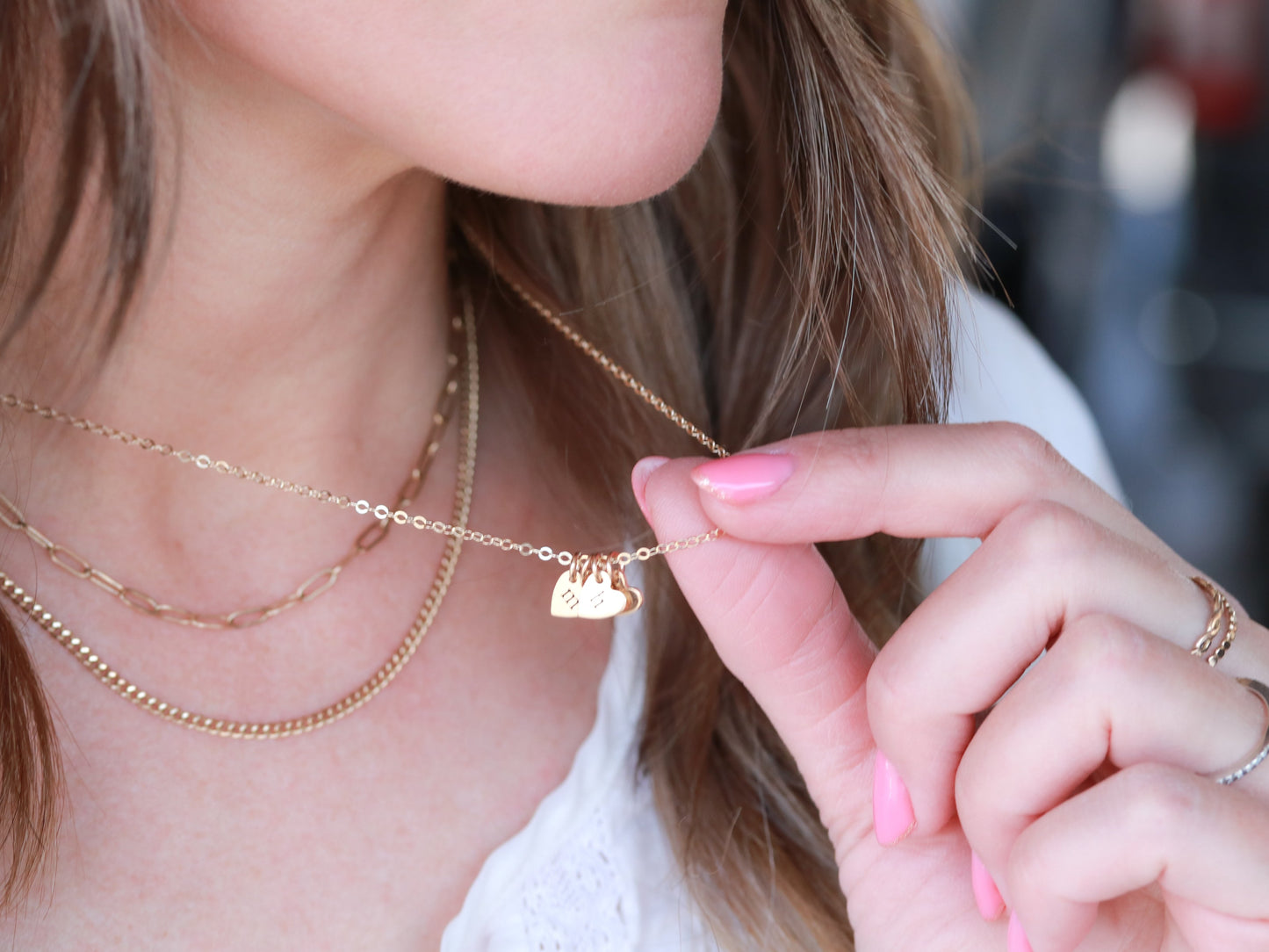 Tiny Hearts Necklace