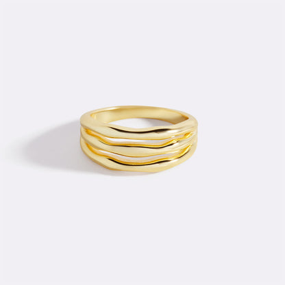 Gold Vermeil Triple Ring