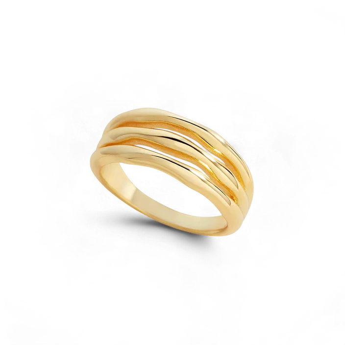 Gold Vermeil Triple Ring