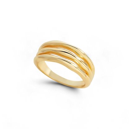 Gold Vermeil Triple Ring