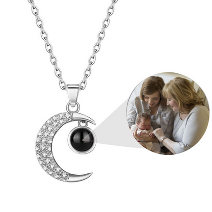 Moonlit Memory Projection Necklace