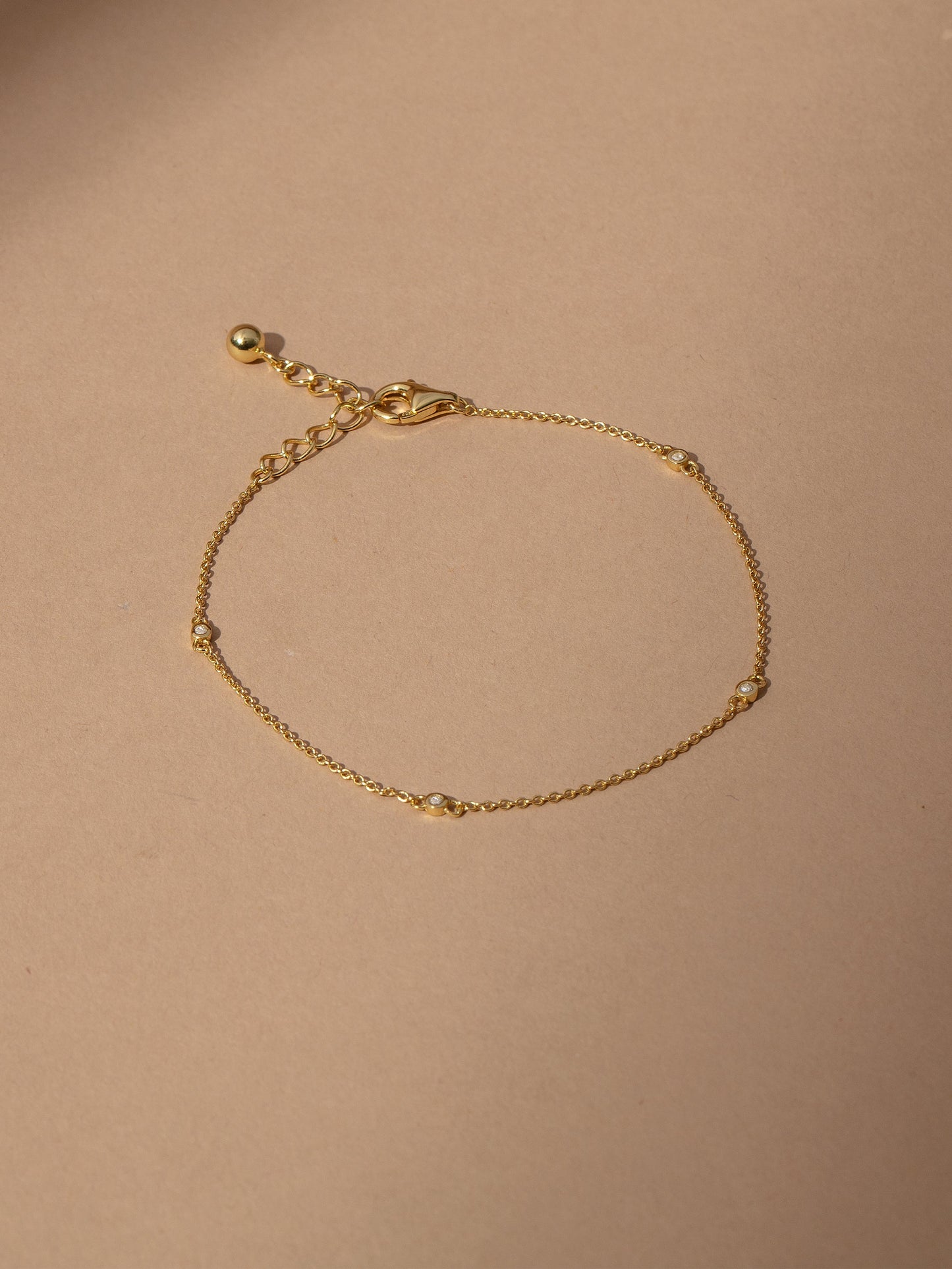 Dainty Diamond Vermeil Bracelet