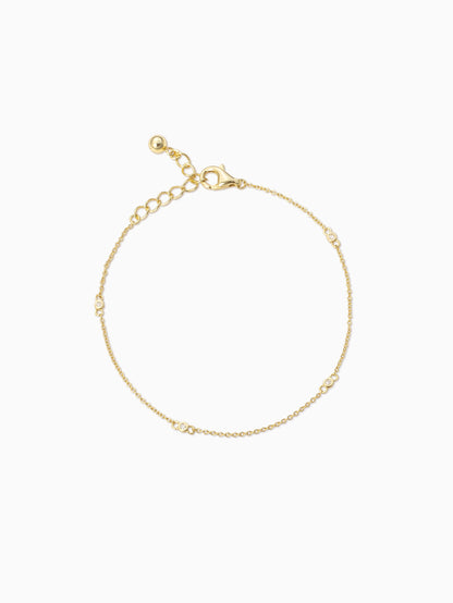 Dainty Diamond Vermeil Bracelet