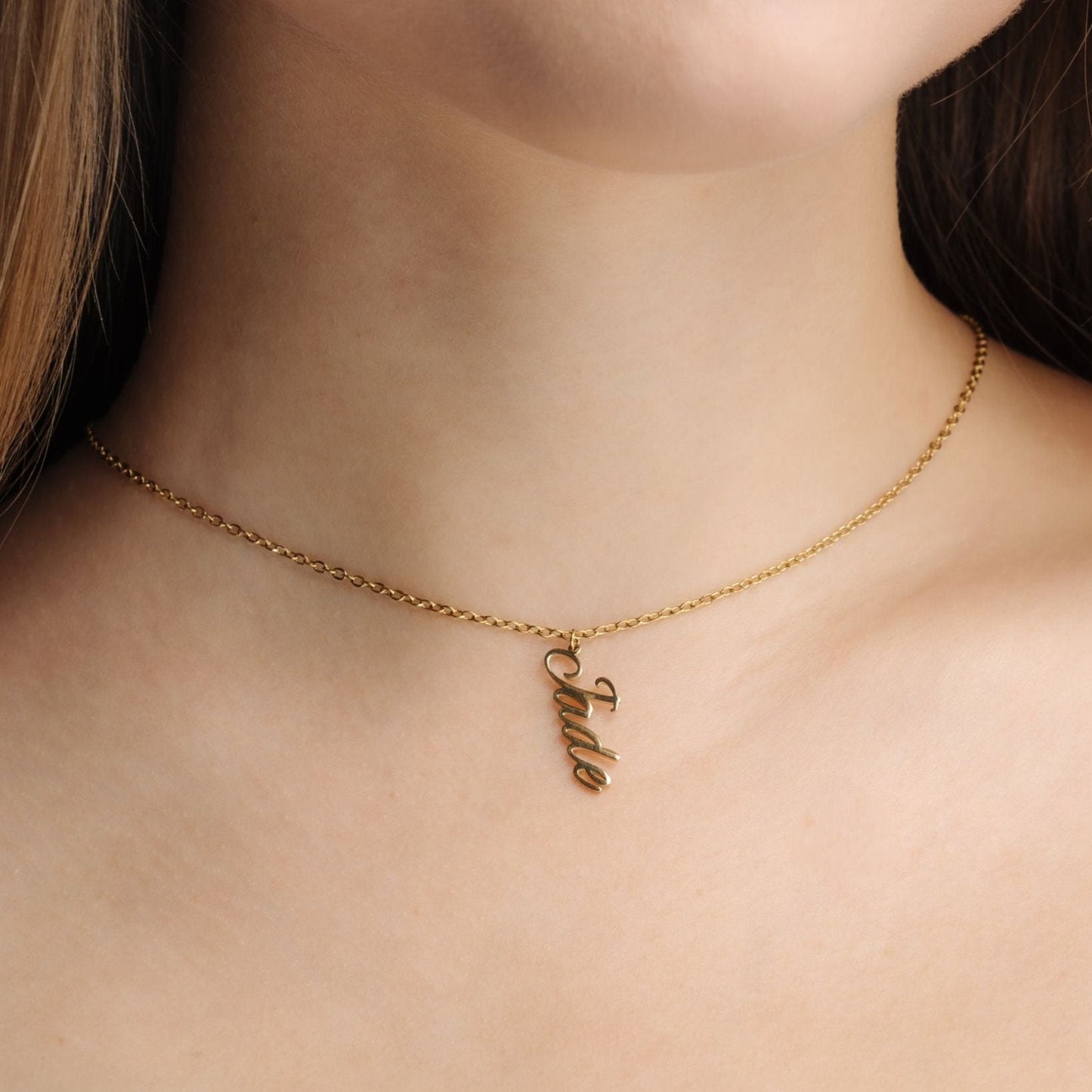 Vertical Name Necklace