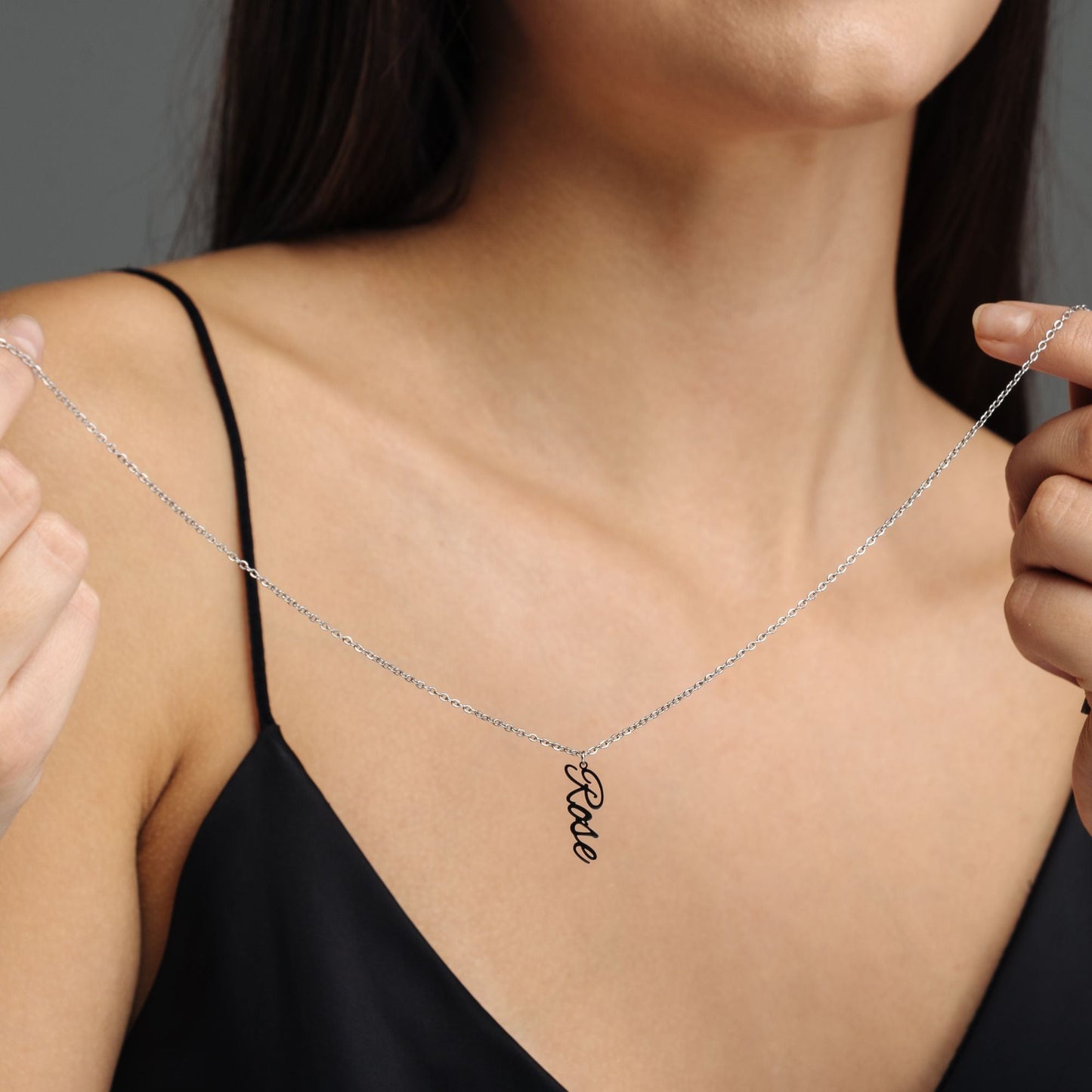 Vertical Name Necklace