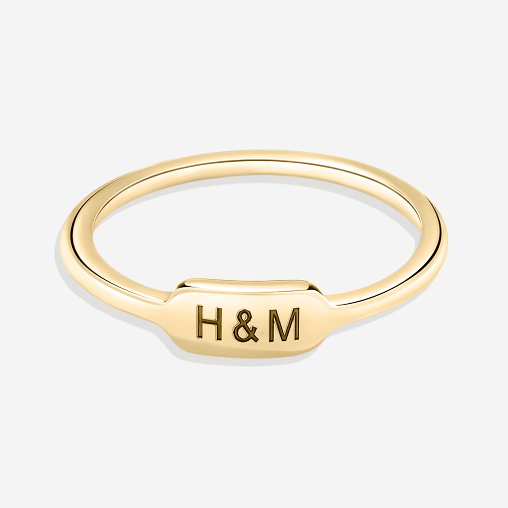 Personalized Mini Bar Ring