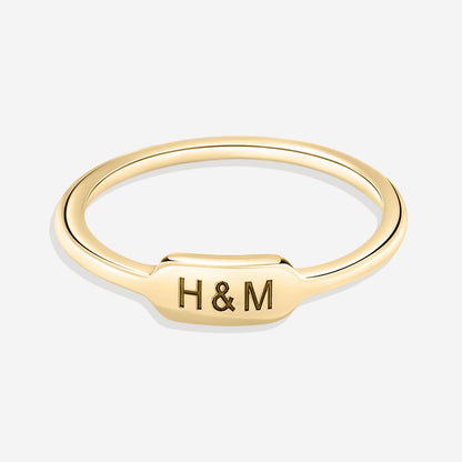 Personalized Mini Bar Ring