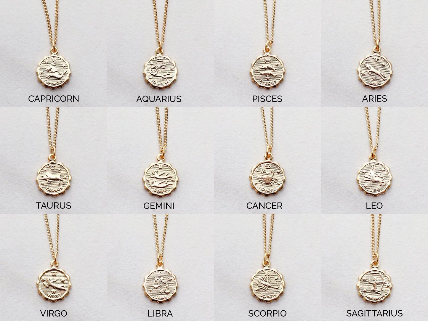 Zodiac Coin Necklace