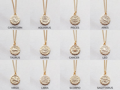 Zodiac Coin Necklace