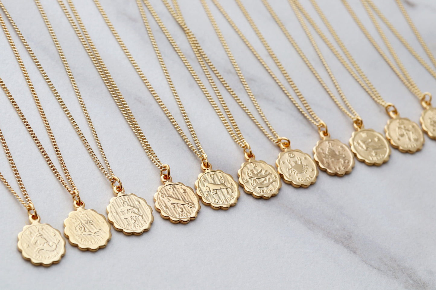 Zodiac Coin Necklace