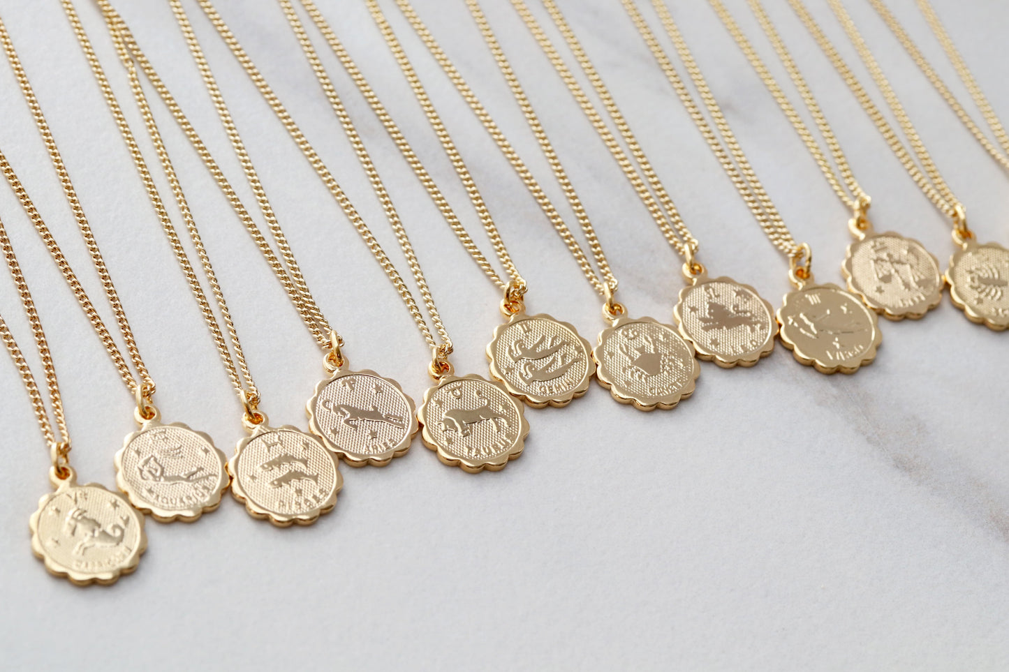 Zodiac Coin Necklace