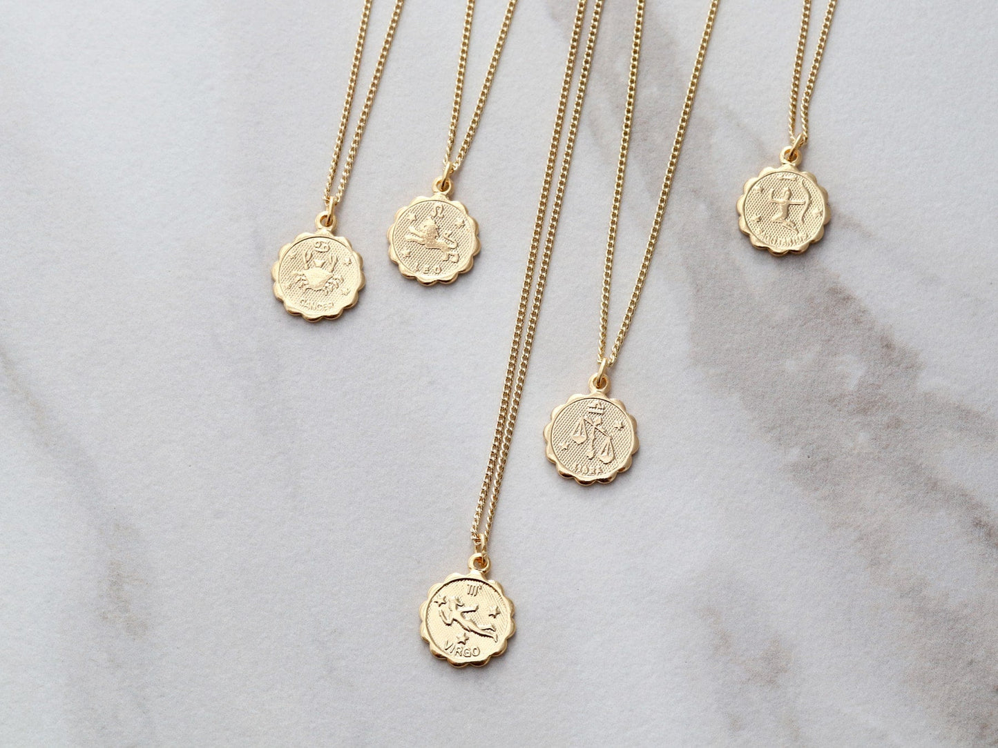 Zodiac Coin Necklace