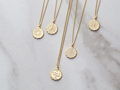 Zodiac Coin Necklace