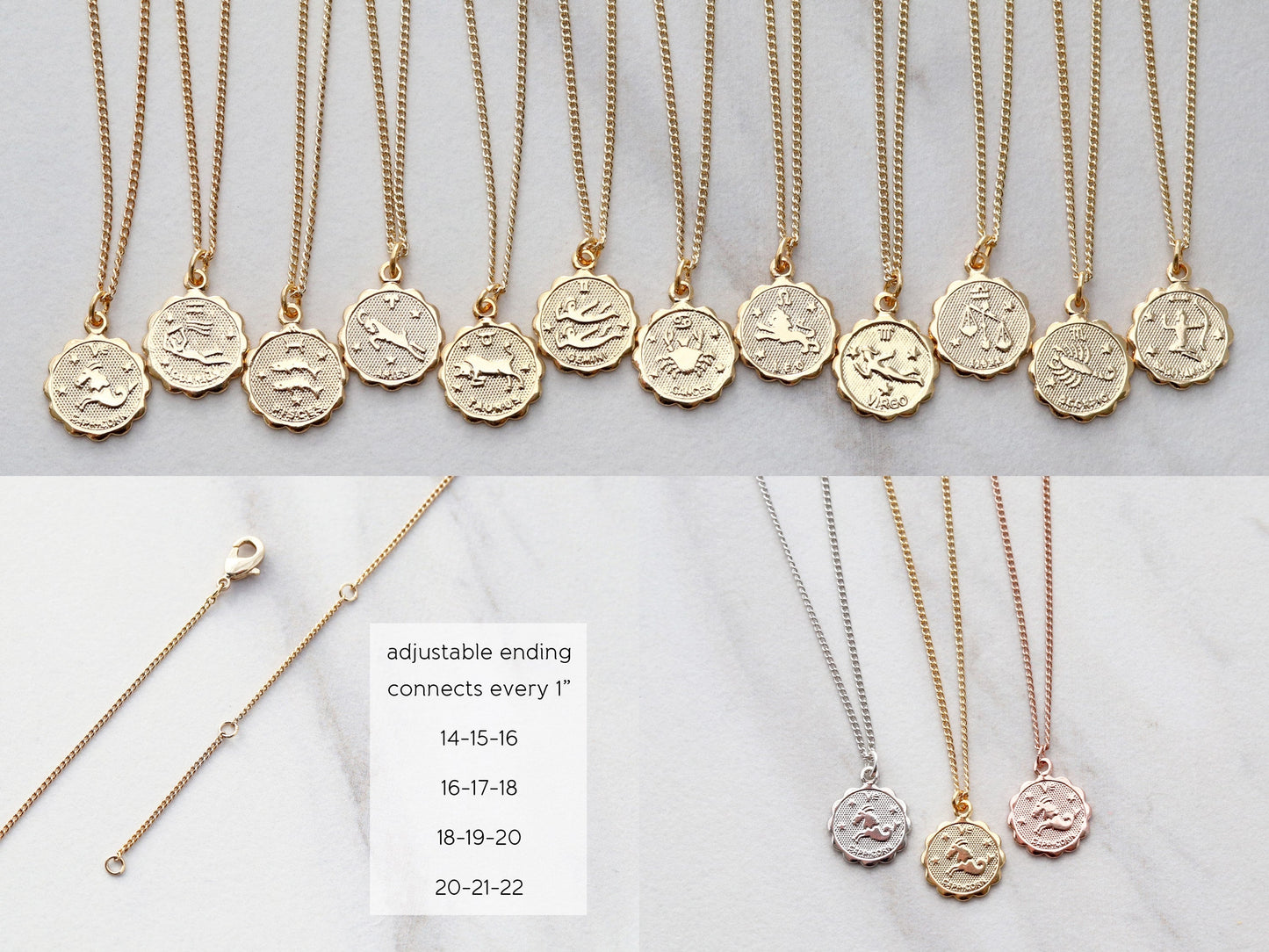 Zodiac Coin Necklace