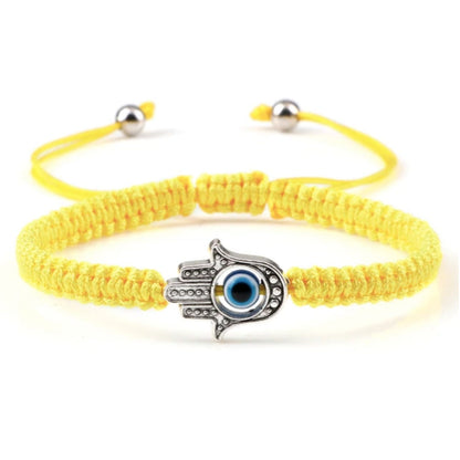 Adjustable Braided Evil Eye Bracelet