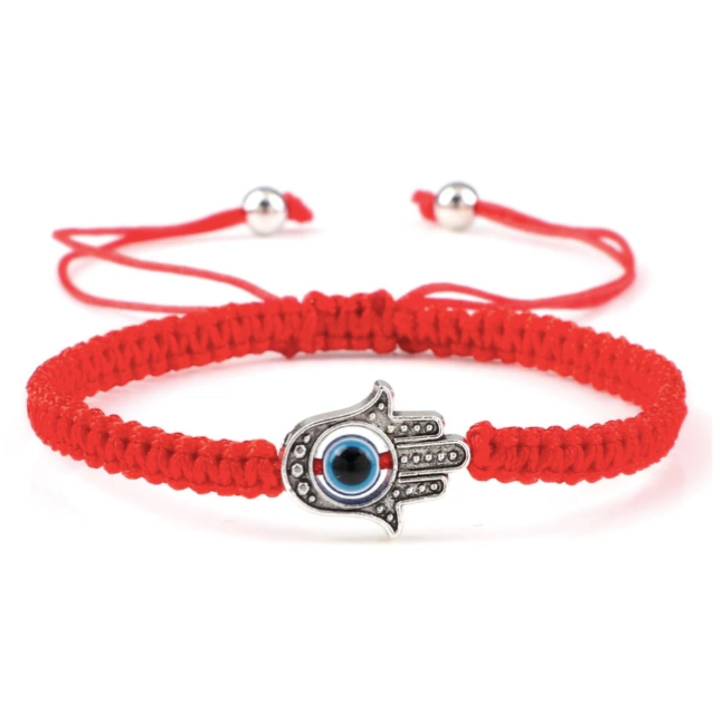 Adjustable Braided Evil Eye Bracelet