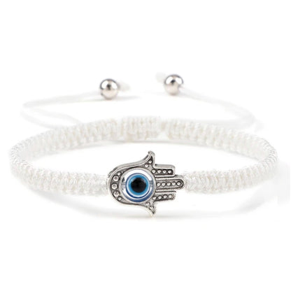 Adjustable Braided Evil Eye Bracelet