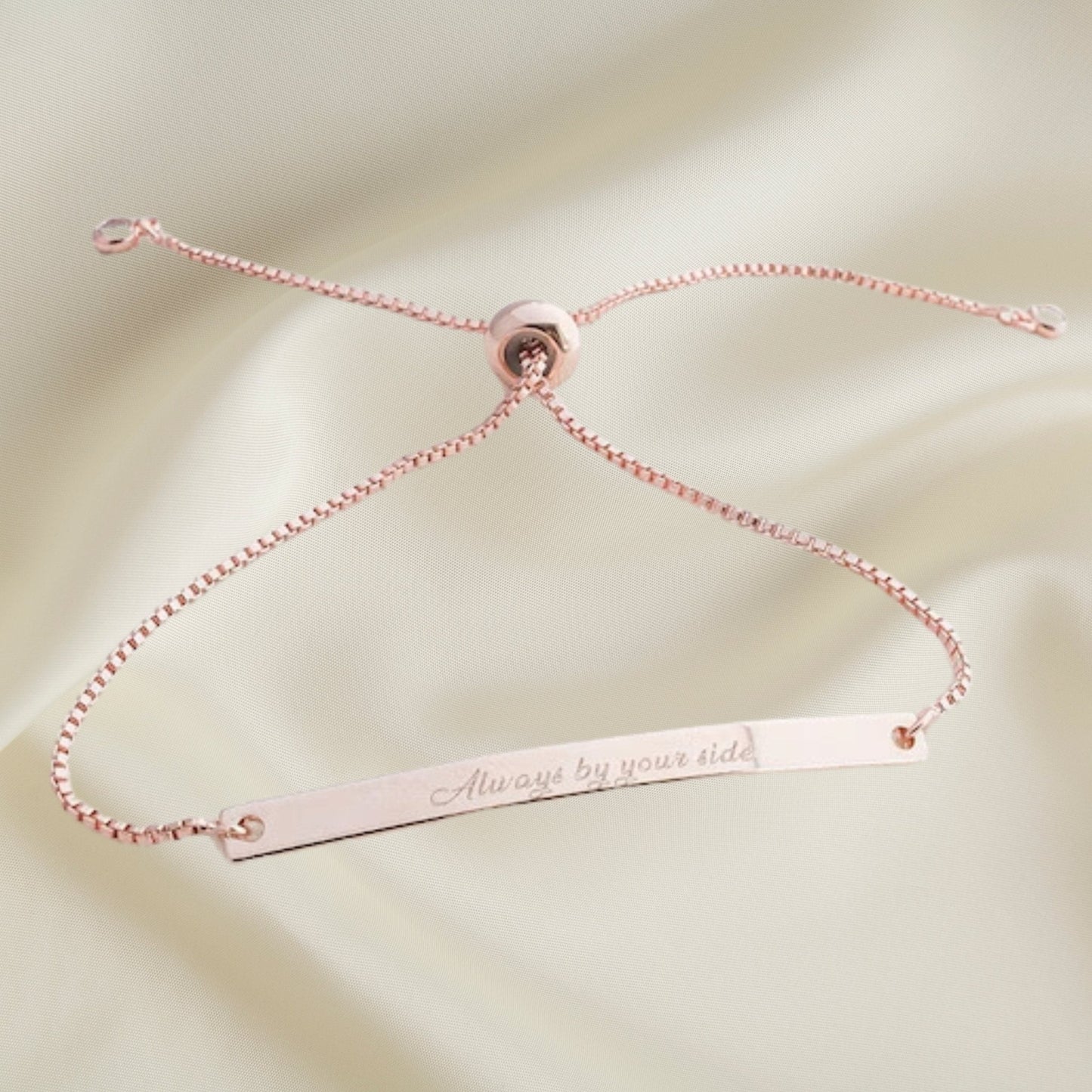 Adjustable Custom Engraved Name Bracelet