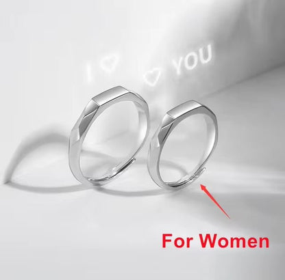 Adjustable Love Projection Ring