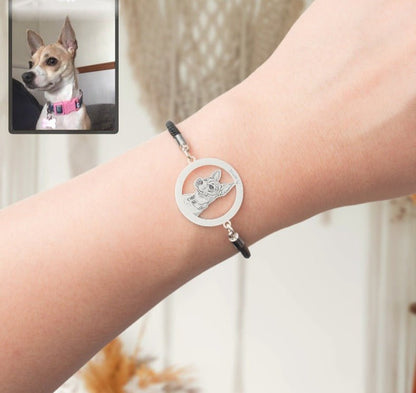 Adjustable Silhouette Halo Life-Like Dog Bracelet