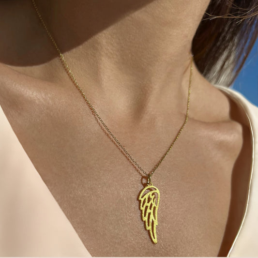 Angel Wing Charm Necklace