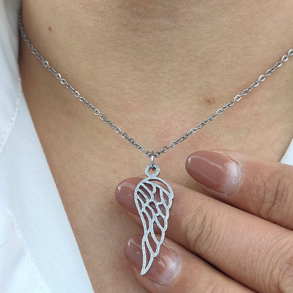 Angel Wing Charm Necklace