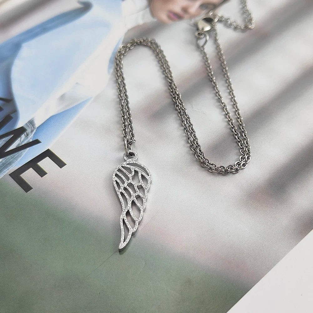 Angel Wing Charm Necklace