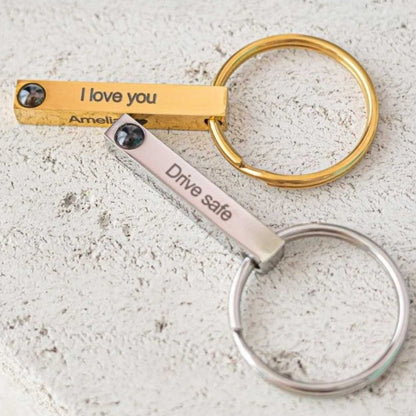 Bar projection keychain