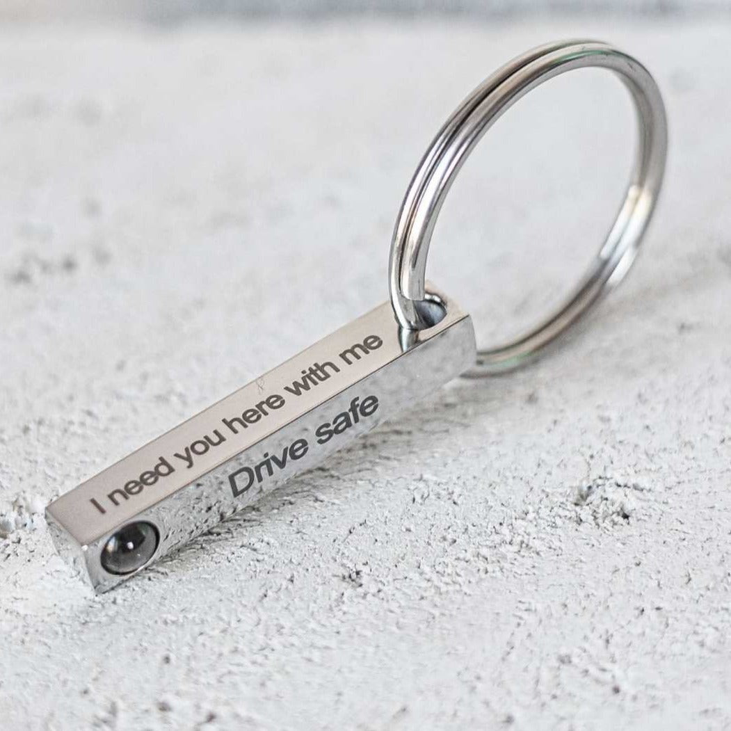 Bar projection keychain