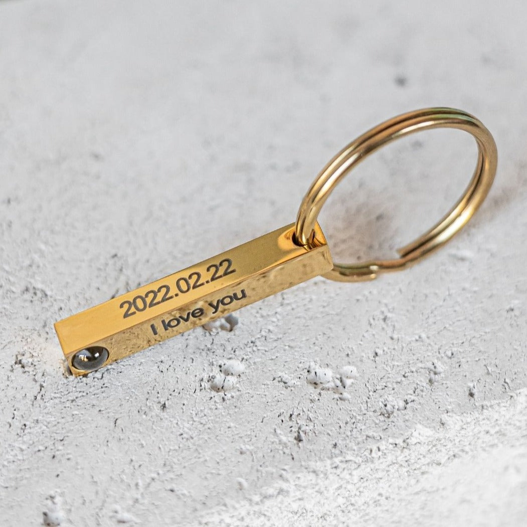 Bar projection keychain