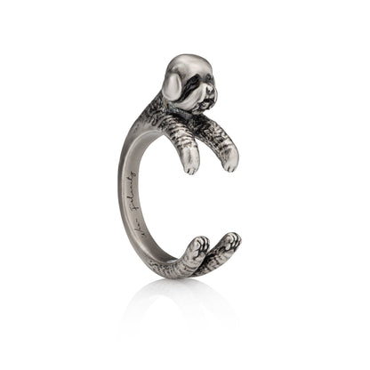 Bichon Frise Wrap Ring