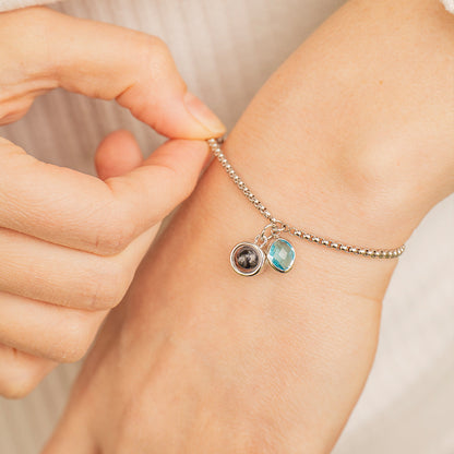 Eternity's Birthstone Photo Bracelet