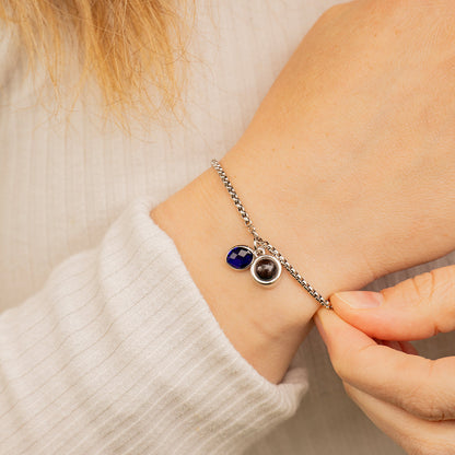 Eternity's Birthstone Photo Bracelet