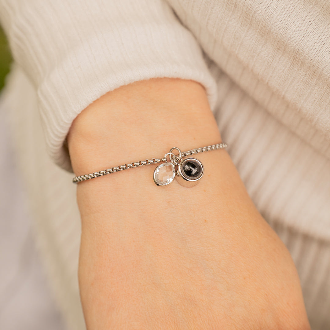 Eternity's Birthstone Photo Bracelet