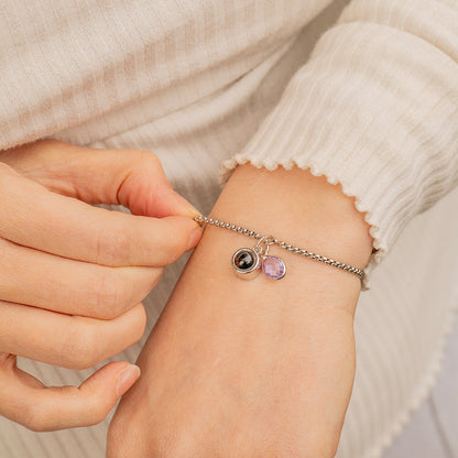 Eternity's Birthstone Photo Bracelet