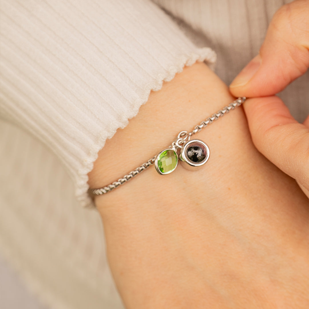 Eternity's Birthstone Photo Bracelet