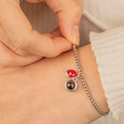 Eternity's Birthstone Photo Bracelet