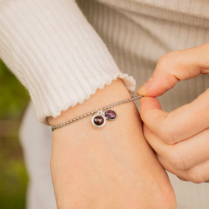 Eternity's Birthstone Photo Bracelet