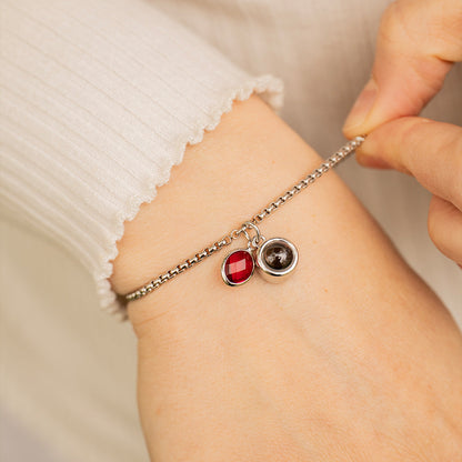 Eternity's Birthstone Photo Bracelet