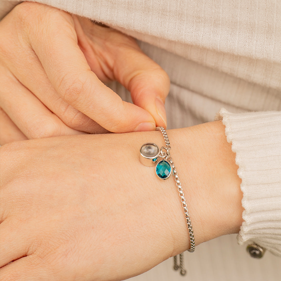 Eternity's Birthstone Photo Bracelet