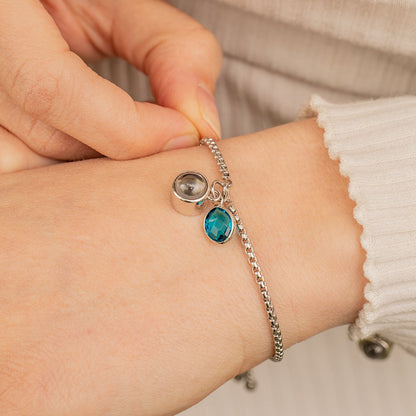 Eternity's Birthstone Photo Bracelet