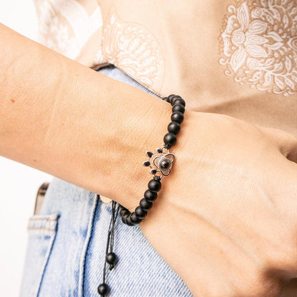 Eternity's Coastal Paw Beaded Photo Bracelet