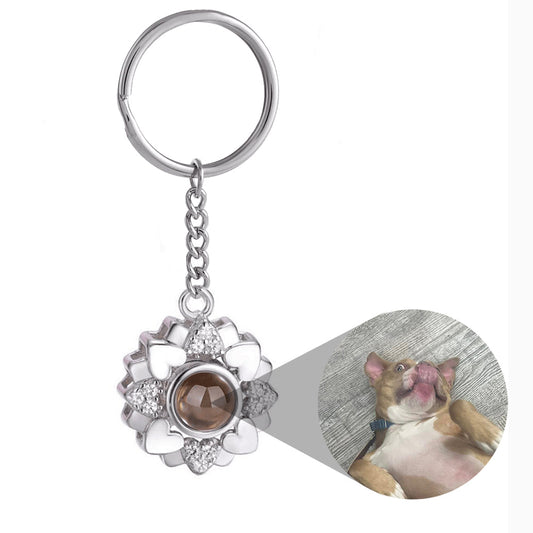 Eternity's Blossom Photo Keychain